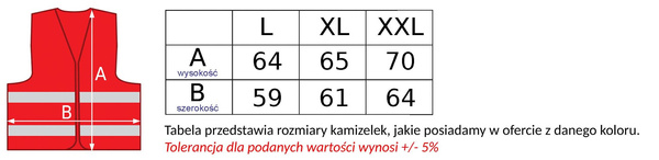 Kamizelka odblaskowa czerwona
