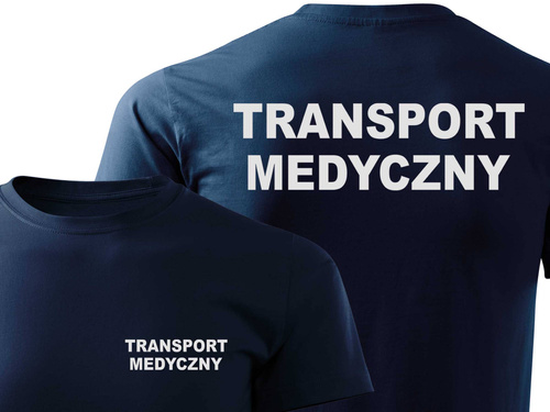 TRANSPORT MEDYCZNY koszulka z nadrukiem