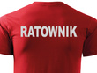 RATOWNIK bawełniana koszulka z nadrukiem na plecach