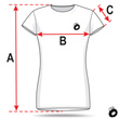 Koszulka damska T-shirt, kolor czarny, nadruk odblaskowy POLICJA