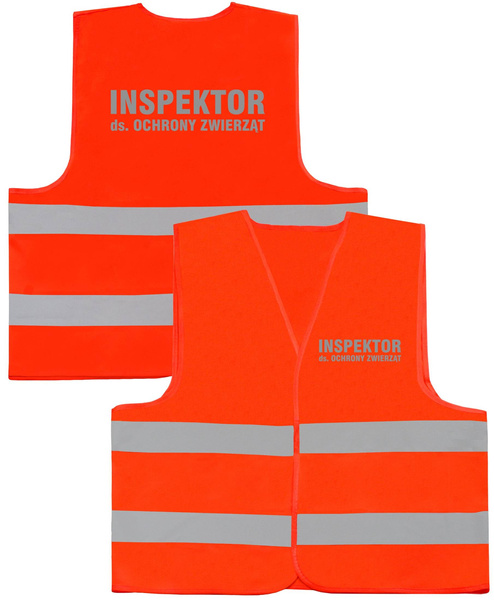 INSPEKTOR ds. OCHRONY ZWIERZĄT kamizelka odblaskowa