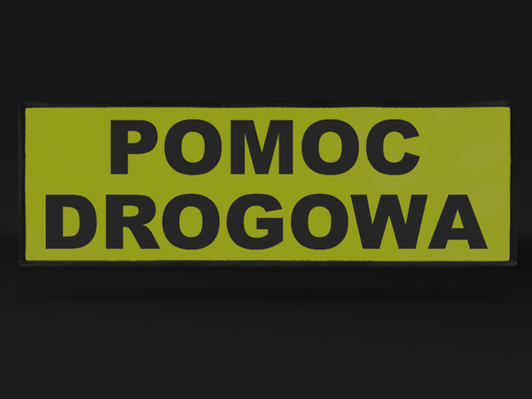 POMOC DROGOWA naszywka odblaskowa