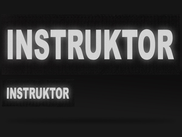 INSTRUKTOR zestaw emblematów odblaskowych