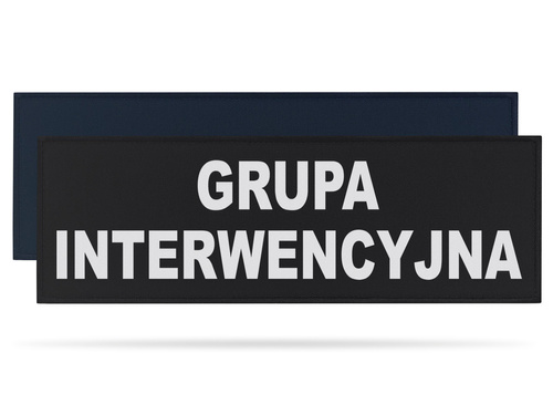 GRUPA INTERWENCYJNA naszywka odblaskowa