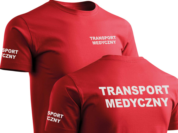 TRANSPORT MEDYCZNY koszulka z nadrukiem