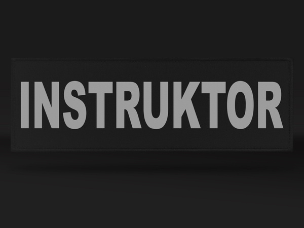 INSTRUKTOR naszywka odblaskowa