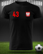 Bawełniana koszulka męska T-shirt z TWOIM NAPISEM I NUMEREM