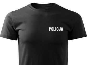 POLICJA koszulka z nadrukiem