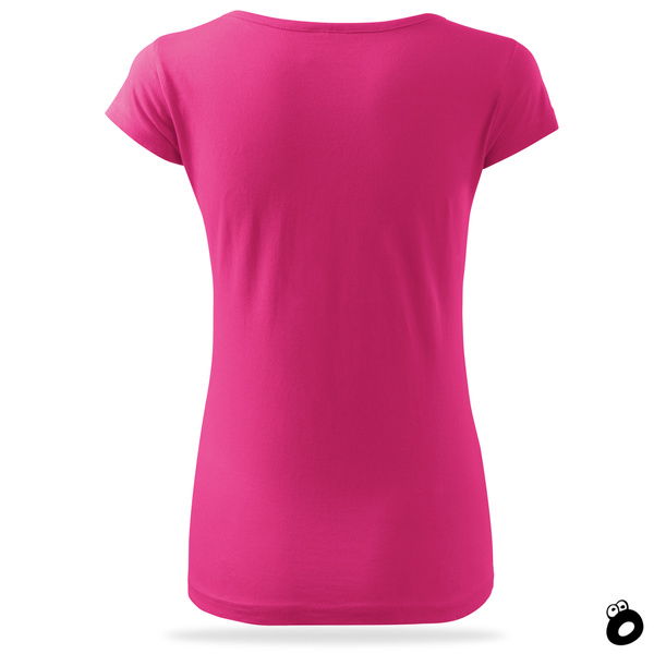 Damska koszulka bawełniana - kolor różowy