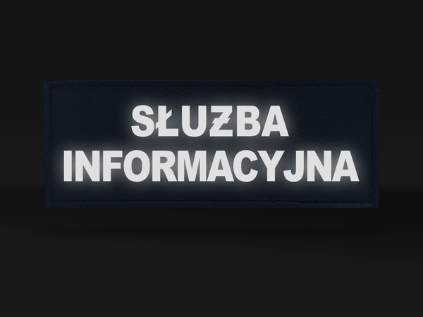 SŁUŻBA INFORMACYJNA emblemat odblaskowy
