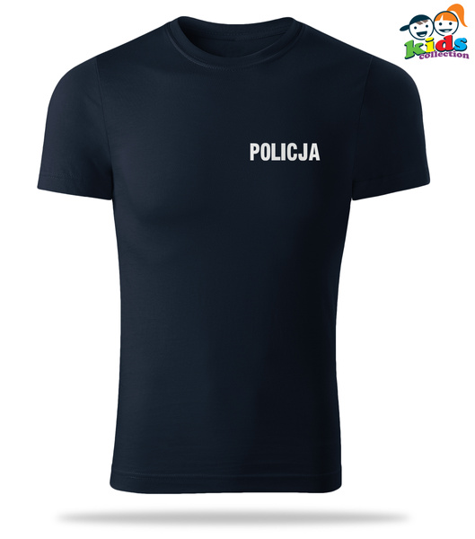 Dziecięca koszulka z nadrukiem odblaskowym POLICJA