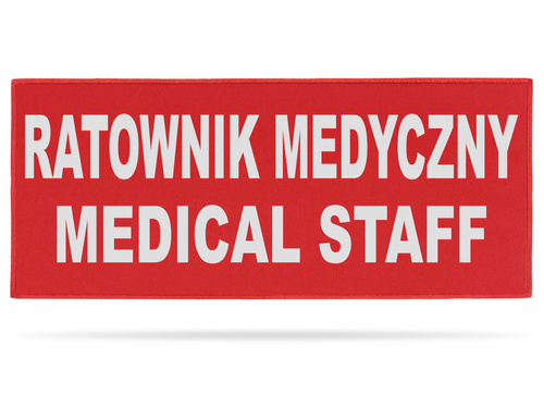RATOWNIK MEDYCZNY MEDICAL STAFF naszywka odblaskowa