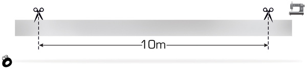 Odblaskowa taśma do wszycia srebrna 2,5 cm / 10 mb.