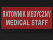 RATOWNIK MEDYCZNY MEDICAL STAFF naszywka odblaskowa