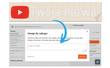 Naklejka z logiem YOU TUBE i Twoją nazwą social mediów - srebrny odblask