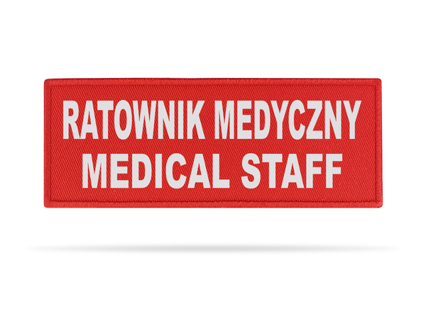 RATOWNIK MEDYCZNY MEDICAL STAFF naszywka odblaskowa