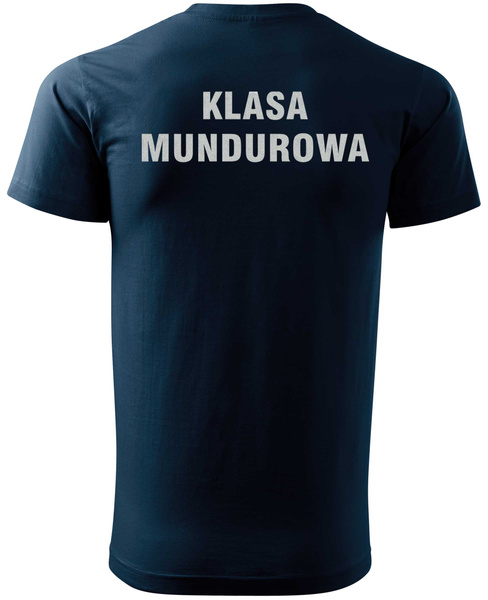 Koszulka T-shirt wzór odblaskowy KLASA MUNDUROWA