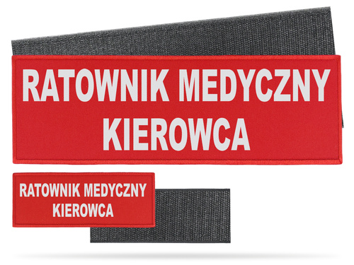 RATOWNIK MEDYCZNY KIEROWCA zestaw naszywek odblaskowych