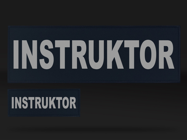 INSTRUKTOR zestaw emblematów odblaskowych