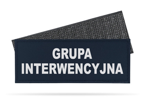 GRUPA INTERWENCYJNA emblemat odblaskowy