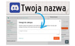 Naklejka z logiem DISCORD i Twoją nazwą social mediów - czarny odblask