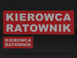 KIEROWCA RATOWNIK zestaw naszywek odblaskowych