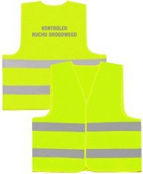 KONTROLER RUCHU DROGOWEGO kamizelka odblaskowa