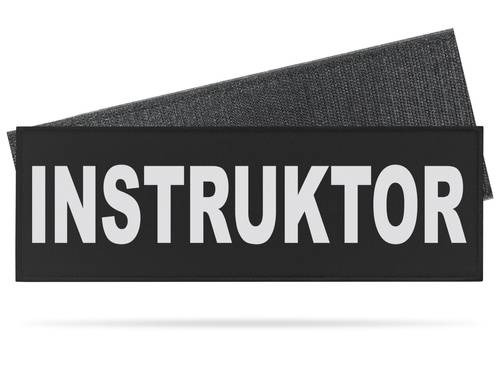 INSTRUKTOR naszywka odblaskowa