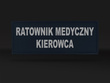 RATOWNIK MEDYCZNY KIEROWCA emblemat odblaskowy