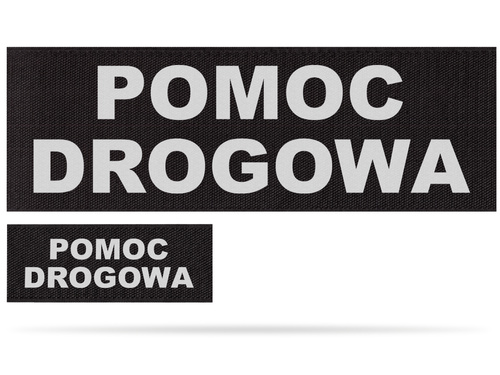 POMOC DROGOWA zestaw emblematów odblaskowych