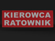 KIEROWCA RATOWNIK naszywka odblaskowa