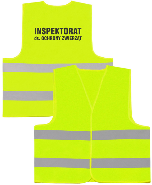 INSPEKTORAT ds. OCHRONY ZWIERZĄT kamizelka odblaskowa