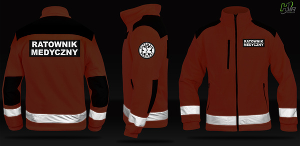 Bluza polarowa z emblematami RATOWNIK MEDYCZNY