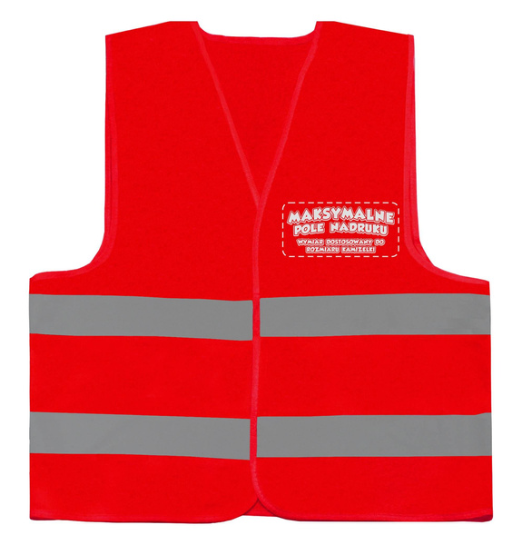 Kamizelka odblaskowa z własnym napisem lub logo