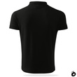 Bawełniana męska koszulka polo z własnym nadrukiem - kolor czarny