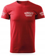 Czerwona męska koszulka T-shirt z własnym nadrukiem 