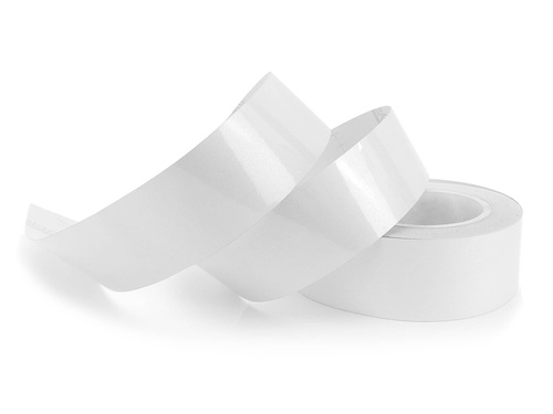 Odblaskowa taśma samoprzylepna biała 5 cm