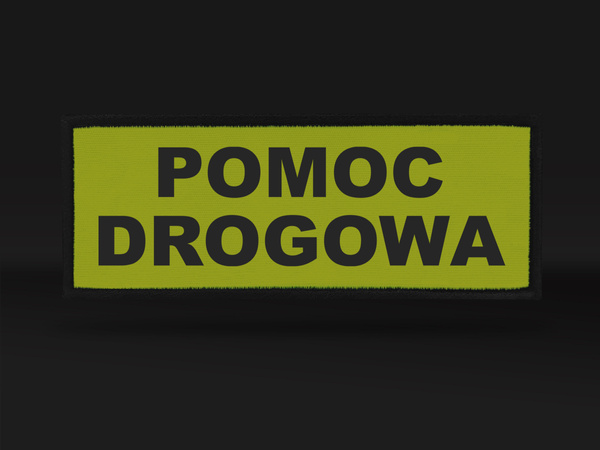 POMOC DROGOWA naszywka odblaskowa