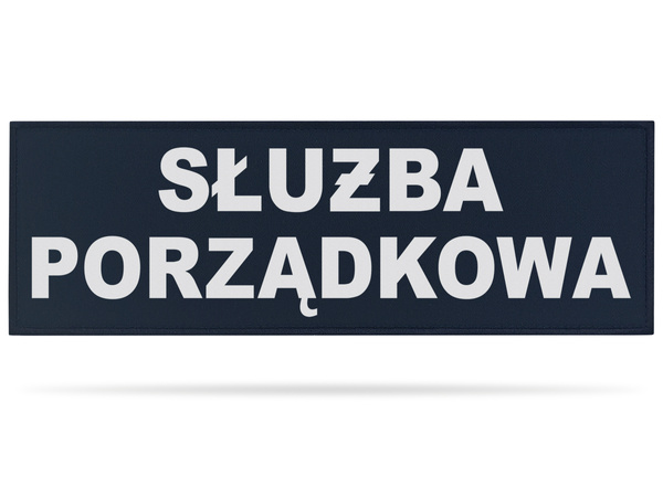 SŁUŻBA PORZĄDKOWA naszywka odblaskowa 