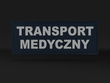 TRANSPORT MEDYCZNY emblemat odblaskowy