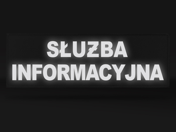 SŁUŻBA INFORMACYJNA naszywka odblaskowa