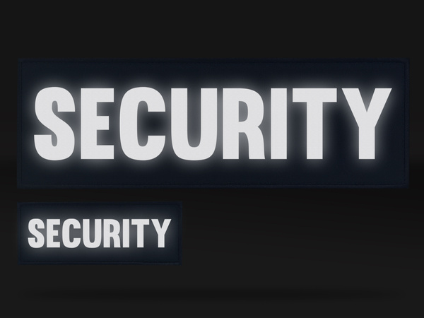 SECURITY zestaw emblematów odblaskowych
