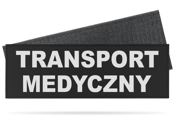 TRANSPORT MEDYCZNY naszywka odblaskowa