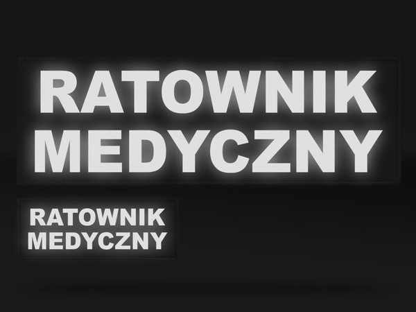 RATOWNIK MEDYCZNY zestaw naszywek odblaskowych