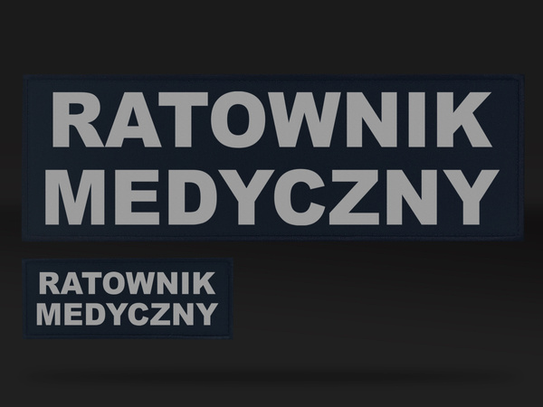 RATOWNIK MEDYCZNY zestaw naszywek odblaskowych