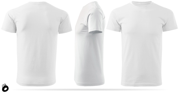 Męska koszulka bawełniana T-shirt - biała