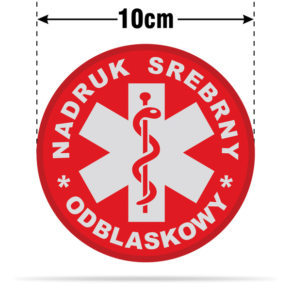 ESKULAP naszywka odblaskowa