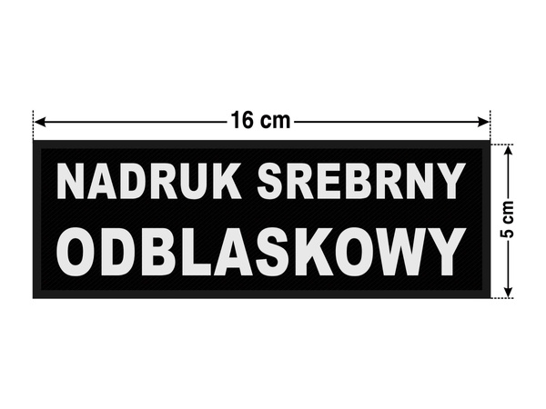 SŁUŻBA CELNO-SKARBOWA naszywka odblaskowa 16x5cm