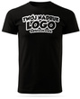 Czarna męska koszulka T-shirt z własnym nadrukiem