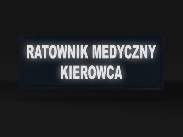 RATOWNIK MEDYCZNY KIEROWCA emblemat odblaskowy